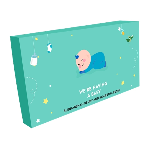 Pregnancy Announcement Gift Box 2 Large Compartments
